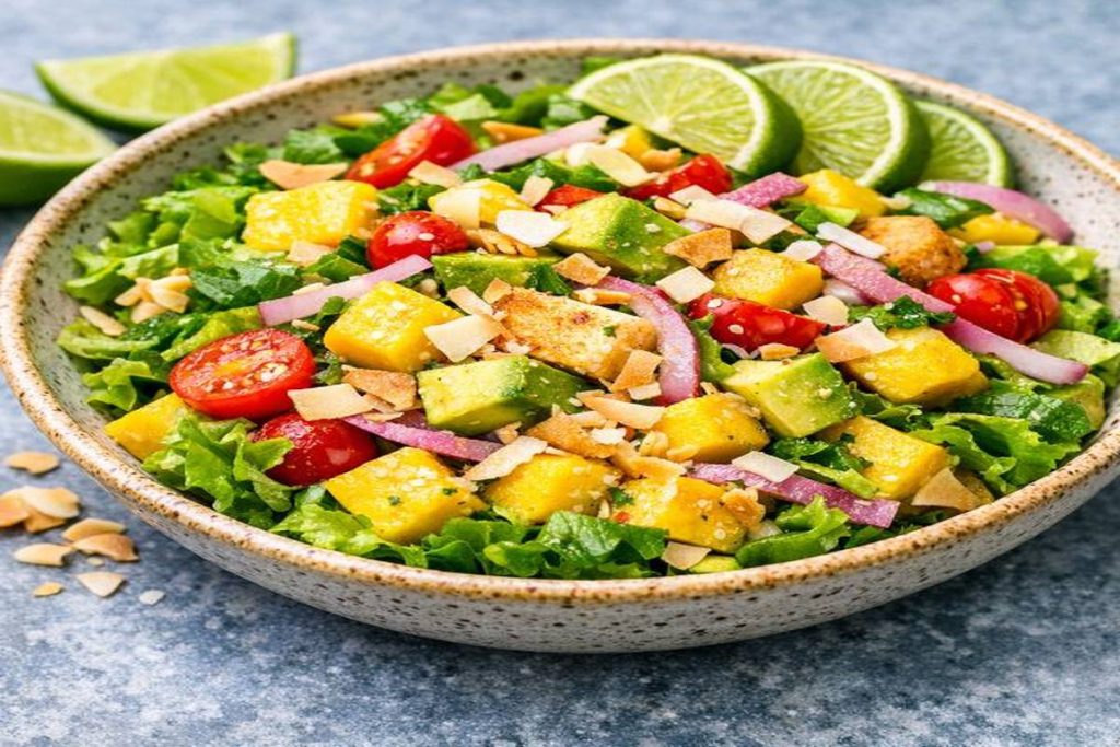 Mango, Avocado & Coconut Tropical Salad